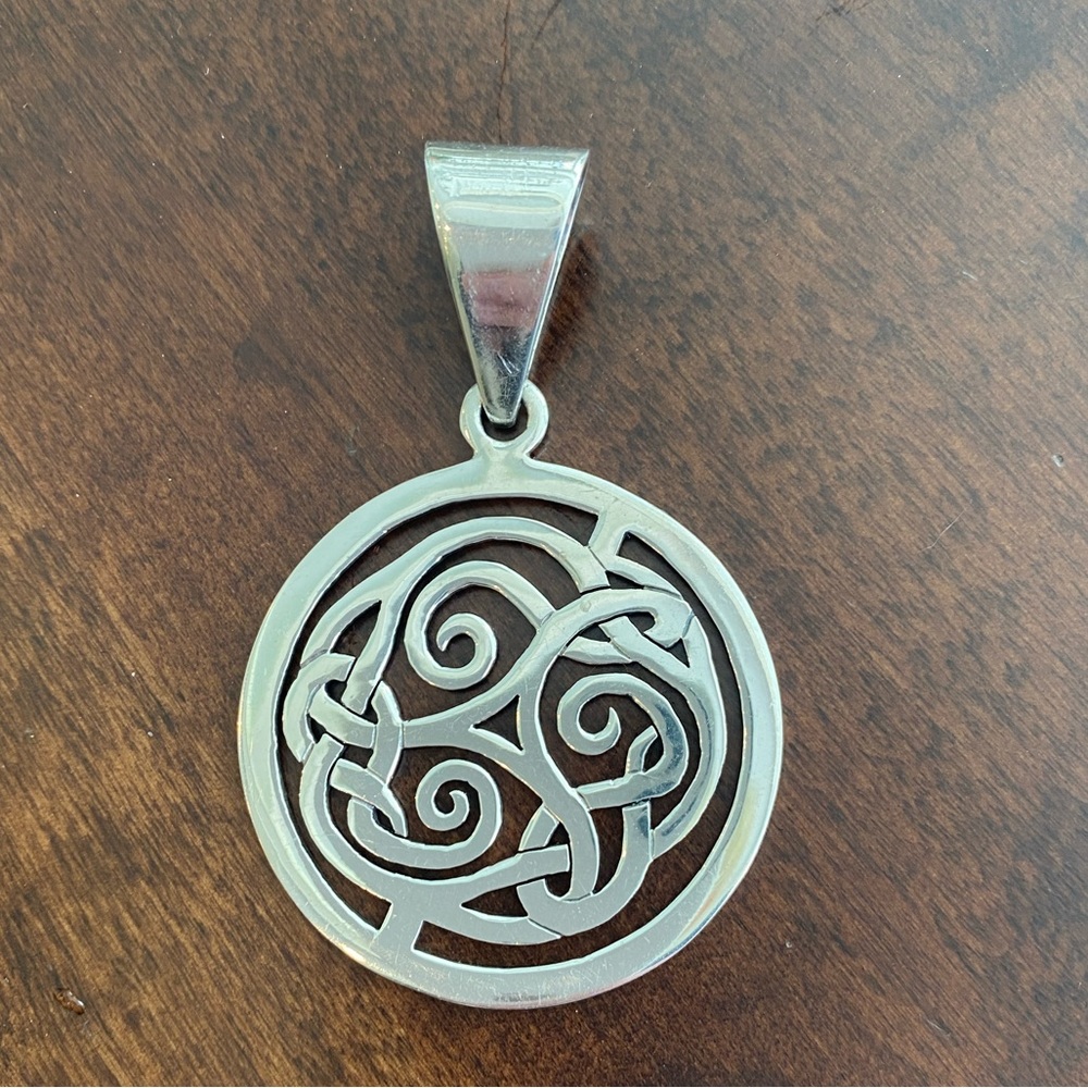 Silpada Sterling Silver Celtic Medallion Pendant